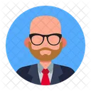 Bald Businessman  Icon