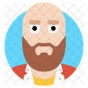 Beard Man Bald Person Avatar Icon