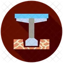 Balkensaule Stutze Struktur Symbol