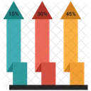 Wachstum Balken Diagramm Symbol