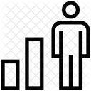 Balkendiagramm Mensch Grafik Symbol