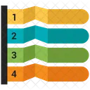 Balken Wachstum Infografik Symbol