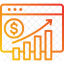 Balkendiagramm Gewinn Wachstumsbericht Symbol