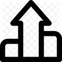 Balkendiagramm nach oben  Symbol