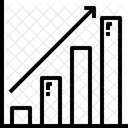 Balkendiagramm nach oben  Symbol