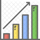 Balkendiagramm nach oben  Symbol