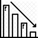 Balkendiagramm nach unten  Symbol