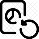 Balkendiagramm Papier Wiederholen Analysebericht Wiederholungsanalyse Symbol