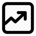 Balkendiagramm im Quadratformat  Symbol