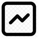 Balkendiagramm im Quadratformat  Symbol