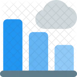 Balkendiagramm Wolke  Symbol