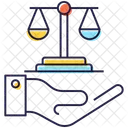 Balkenwaage  Symbol