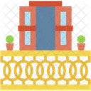 Balkon Fenster Pflanze Symbol