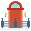 Balkon Fenster Pflanze Symbol