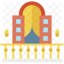 Balkon Fenster Pflanze Symbol