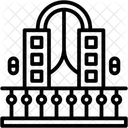 Balkon Fenster Pflanze Symbol