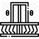 Balkon Fenster Pflanze Symbol