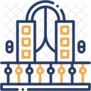 Balkon Fenster Pflanze Symbol