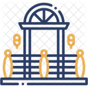 Balkon Fenster Pflanze Symbol
