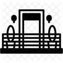 Balkon Fenster Pflanze Symbol