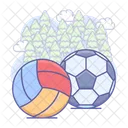 Ball Soccer Volleyball Icon