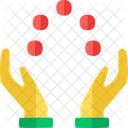 Ball Circus Hand Icon