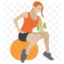 Ball Exercise Workout Aerobics Icon