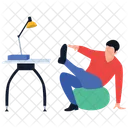 Ball Exercise Fitness Ball Workout Icon