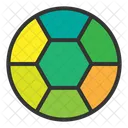 Ball Football Colorful Fun Ball Football Icon