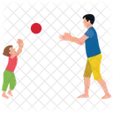 Ball Playing Girl;  Icon