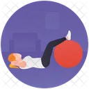 Ball Workout Exercise Ball Rhythmic Gymnastic Icon