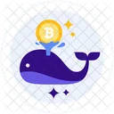 Ballena Bitcoin Criptomonedas Icono