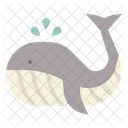 Ballena Mar Mascota Icono
