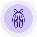 Ballet Shoes Line Icon Icon