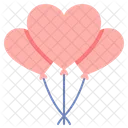 Balloon Hearts Icon