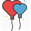 Ballon Heart  Icon