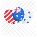 Ballons Australia Flat Icône
