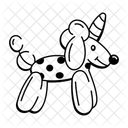 Ballontier Aufblasbar Hund Symbol