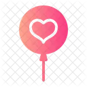 Balloon Heart Celebration Icon