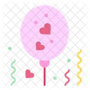 Balloon Celebration Heart Icon