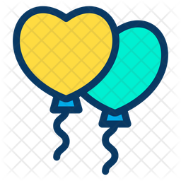 Balloon Colored Outline Icon