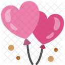 Balloon Heart Party Icon