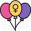 Balloon Womens Day Feminism Icon