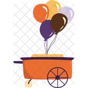 Balloon Cart Night Fair  Symbol