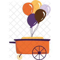Balloon Cart Night Fair  Icon