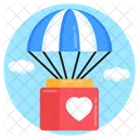 Hot Air Balloon Balloon Delivery Heart Air Balloon Icon