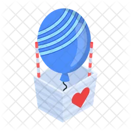 Balloon Gift  Icon