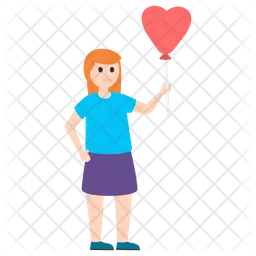 Balloon Girl  Icon