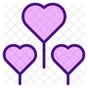 Balloon Heart Wedding Icon