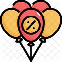 Balloon Black Friday Sale Icon